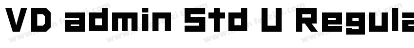 VD admin Std U Regular字体转换